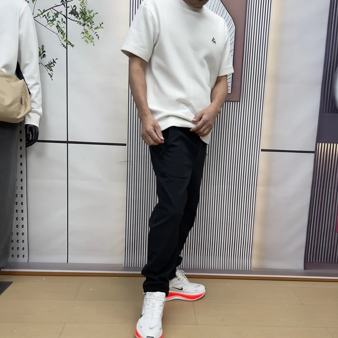 A-801小太阳男款加绒加厚中腰散口裤热销款