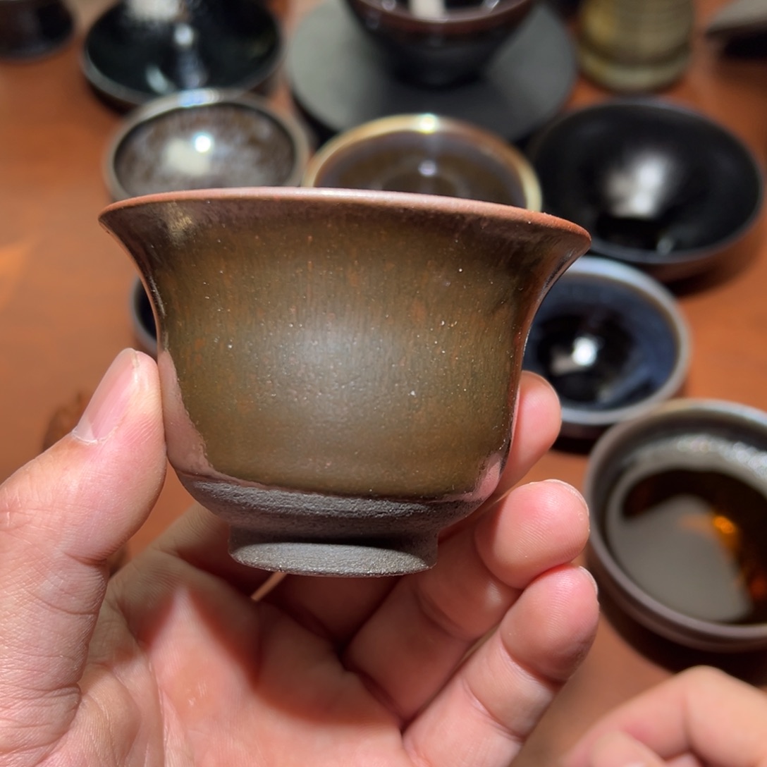 茶盏柴烧主人杯建窑建盏茶盏