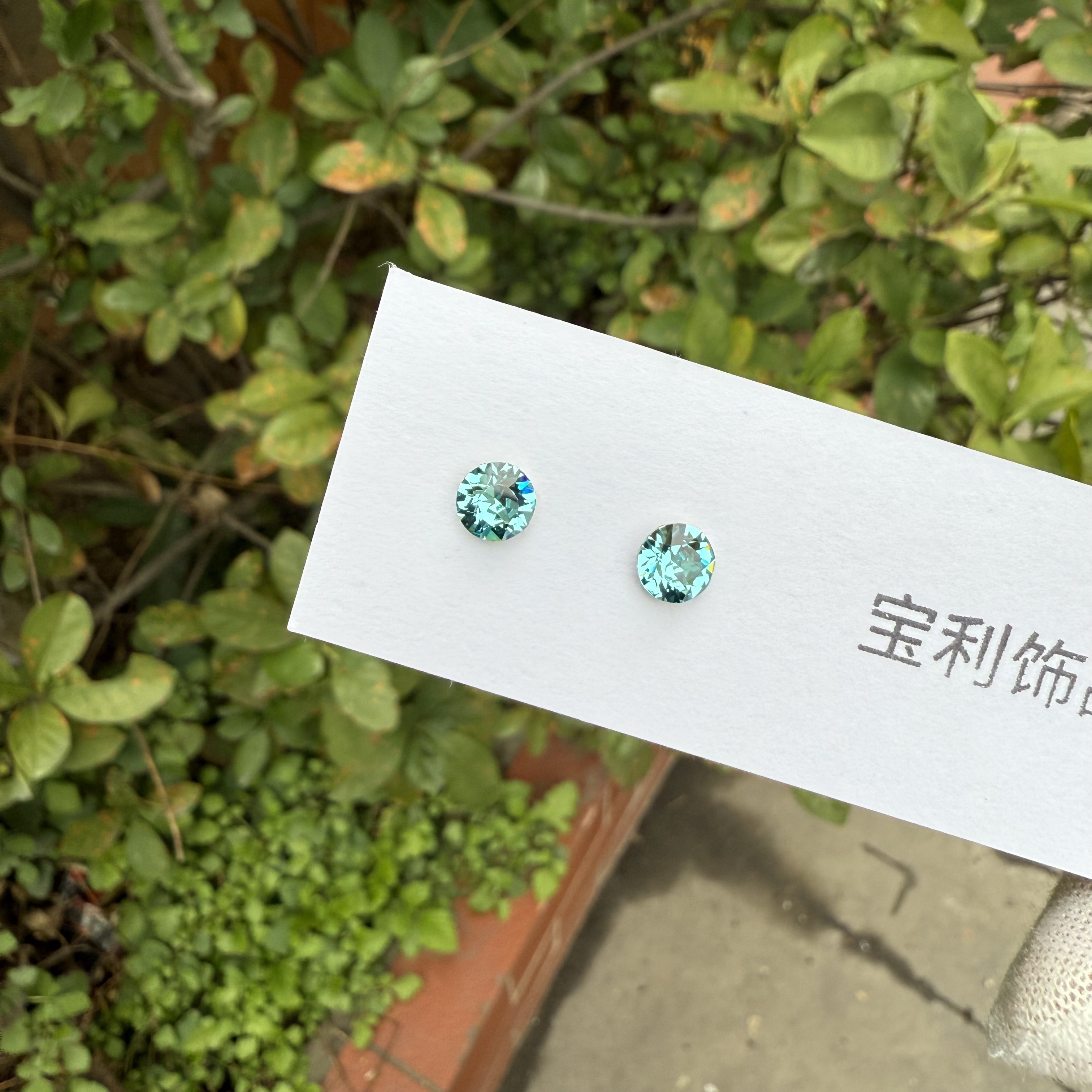 合金耳饰 【钛合金耳饰】正品施家华子耳钉8mm防过敏内螺旋钛合金