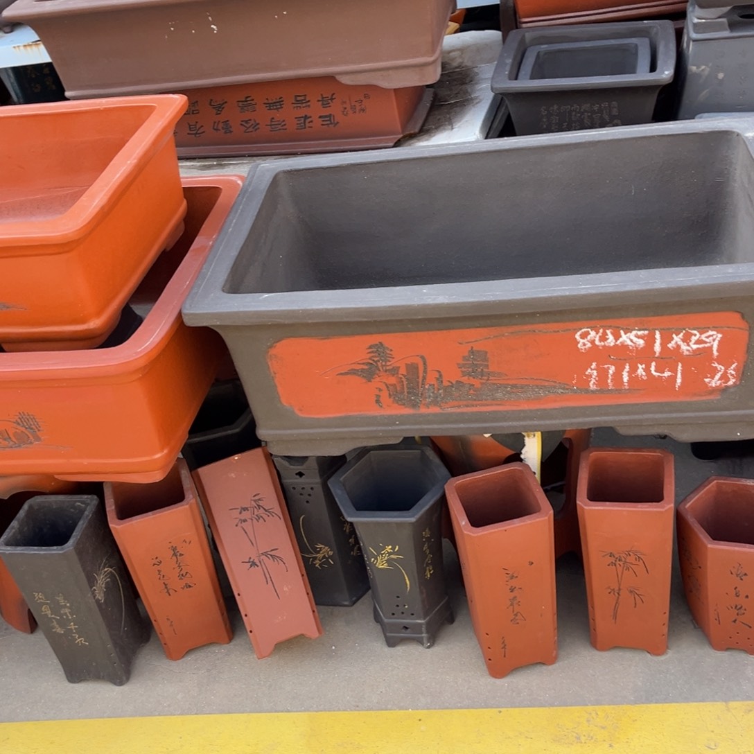 紫砂花盆盆景艺术