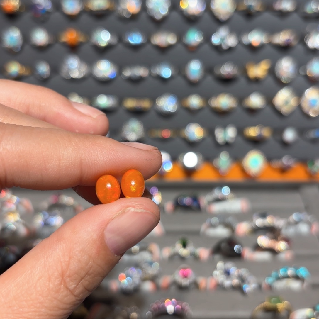 欧泊戒指银S925镶嵌?****我