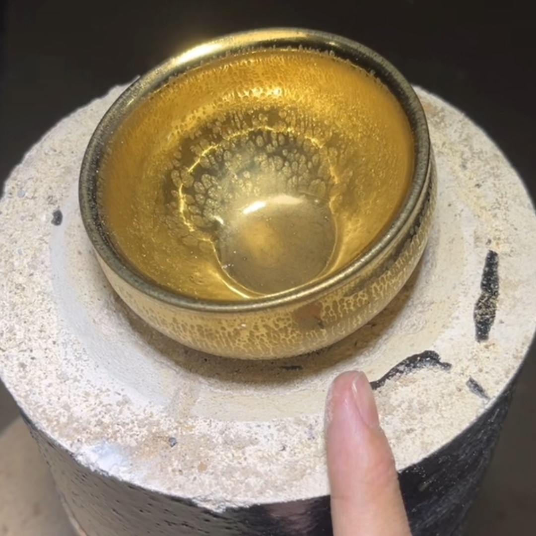 金油滴将军高端茶器主人杯