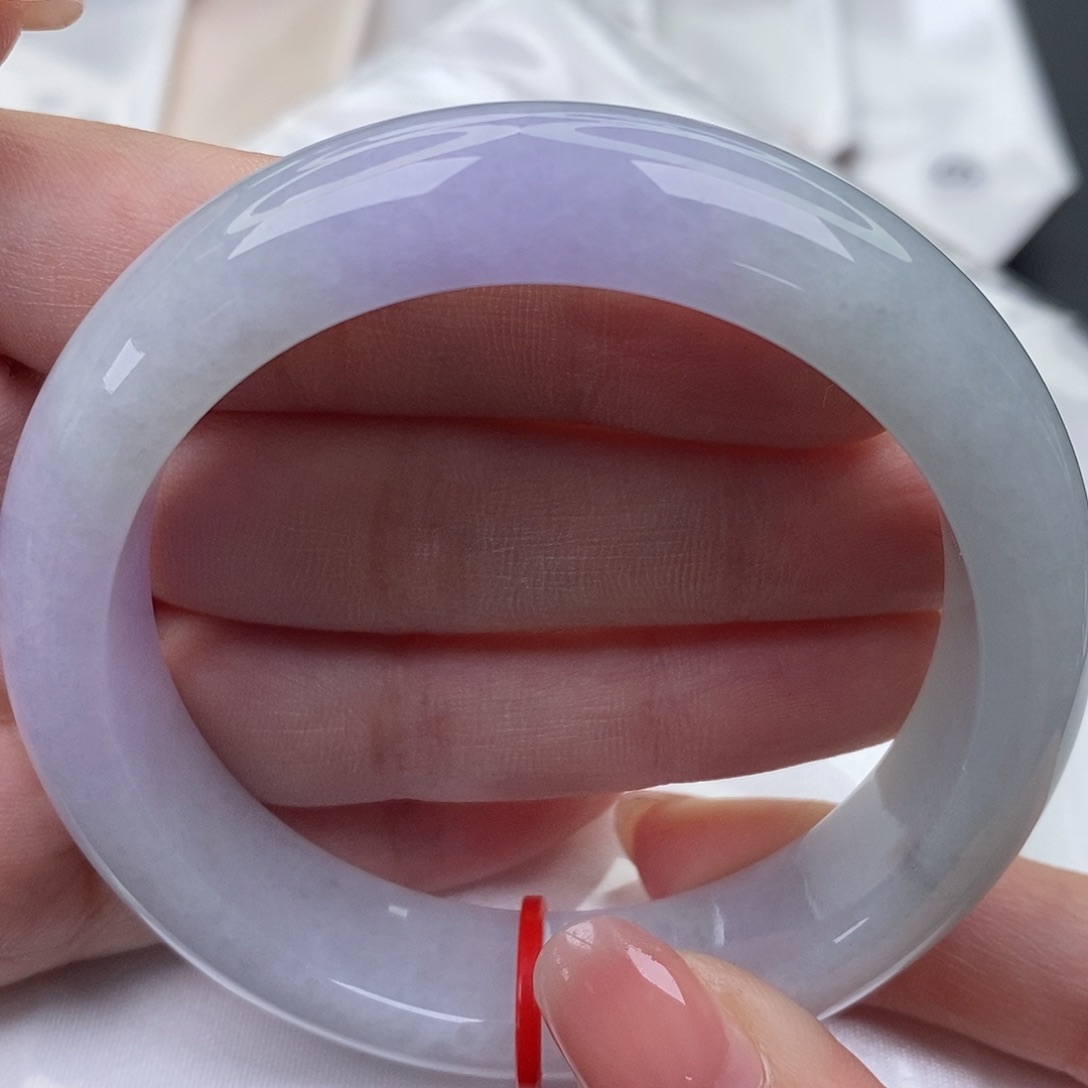 翡翠未镶嵌手镯（圆镯）缅甸天然A货翡翠 56