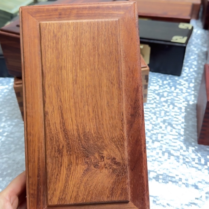 小***黑紫檀木类端景台机关盒