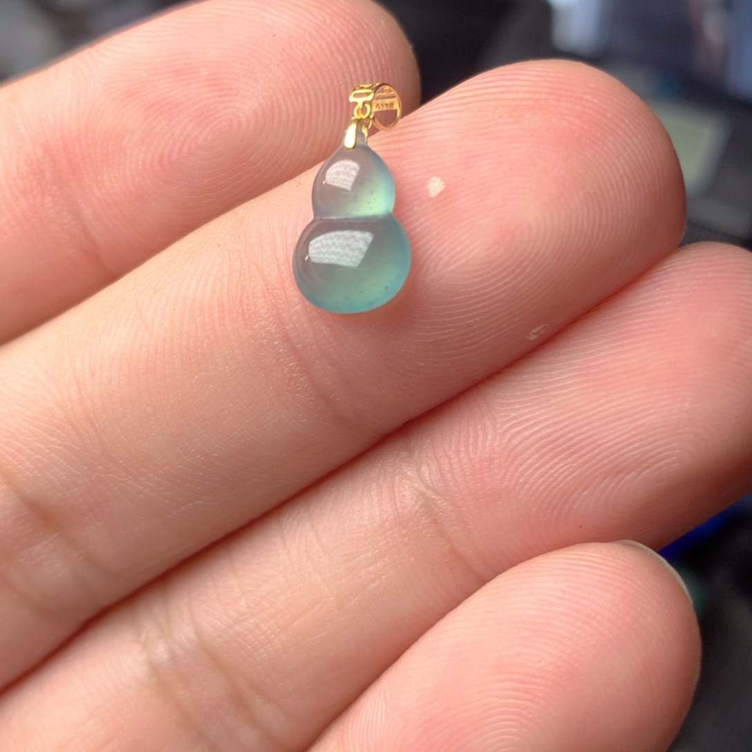 【闪购商品】颈饰18K金镶嵌翡翠翡翠