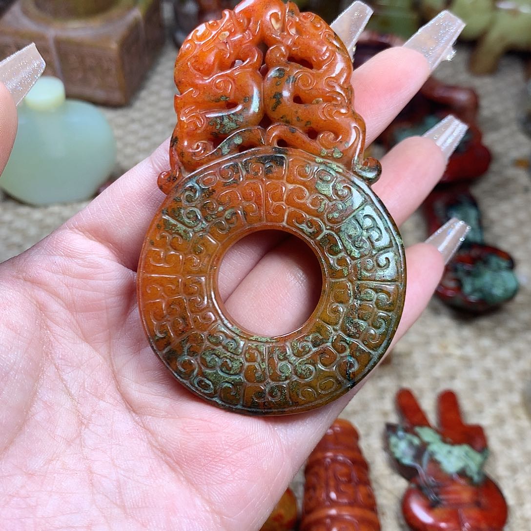 白玉菩提吊坠挂件