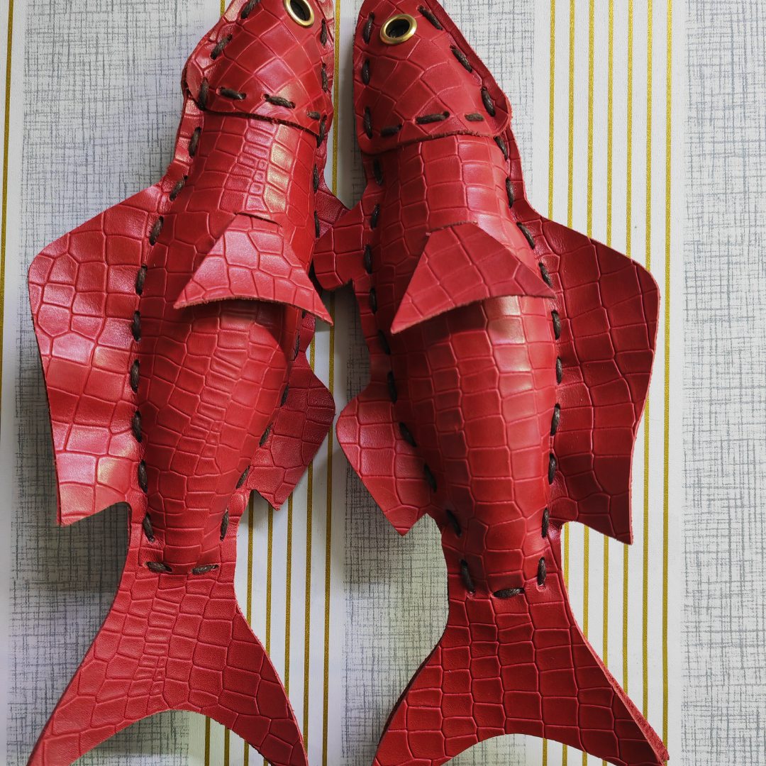 包包挂件  牛皮小鱼挂件