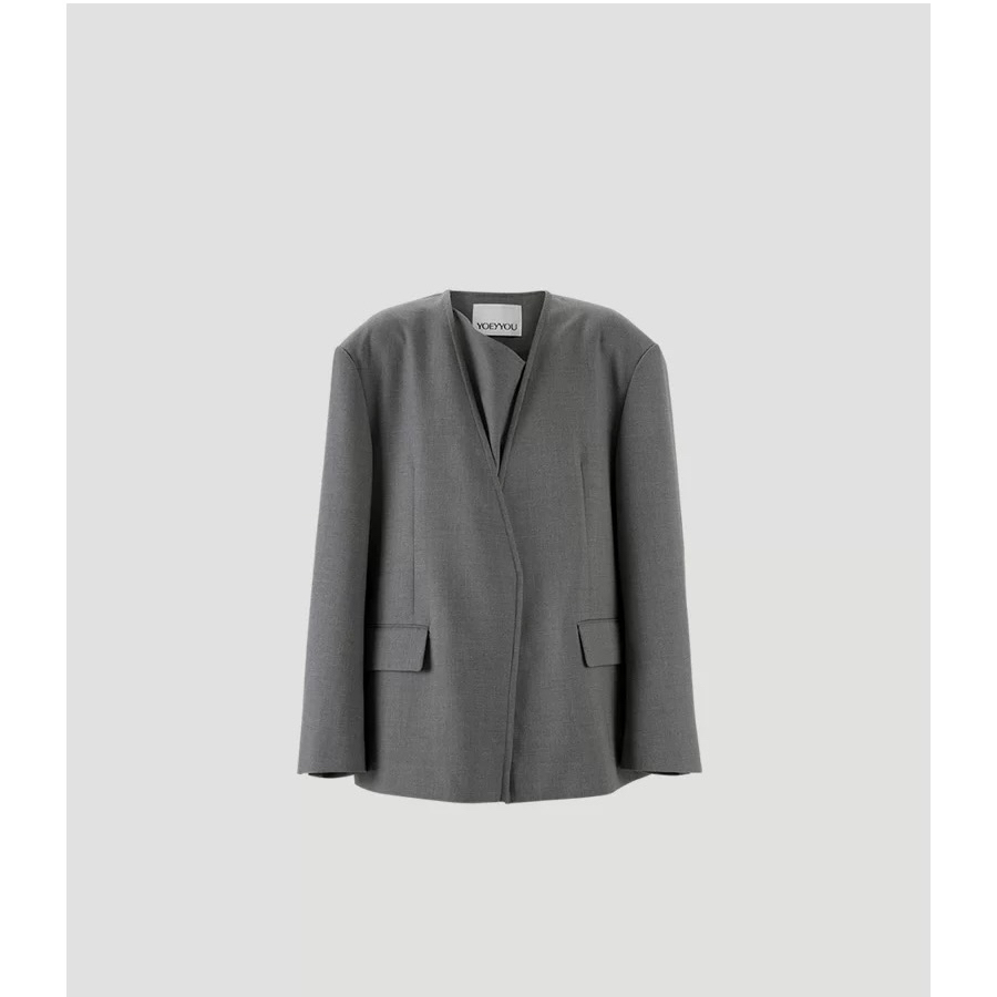 YOEYYOU廓肩解构搭片西装外套女2025早春休闲西服3699UPY买手店