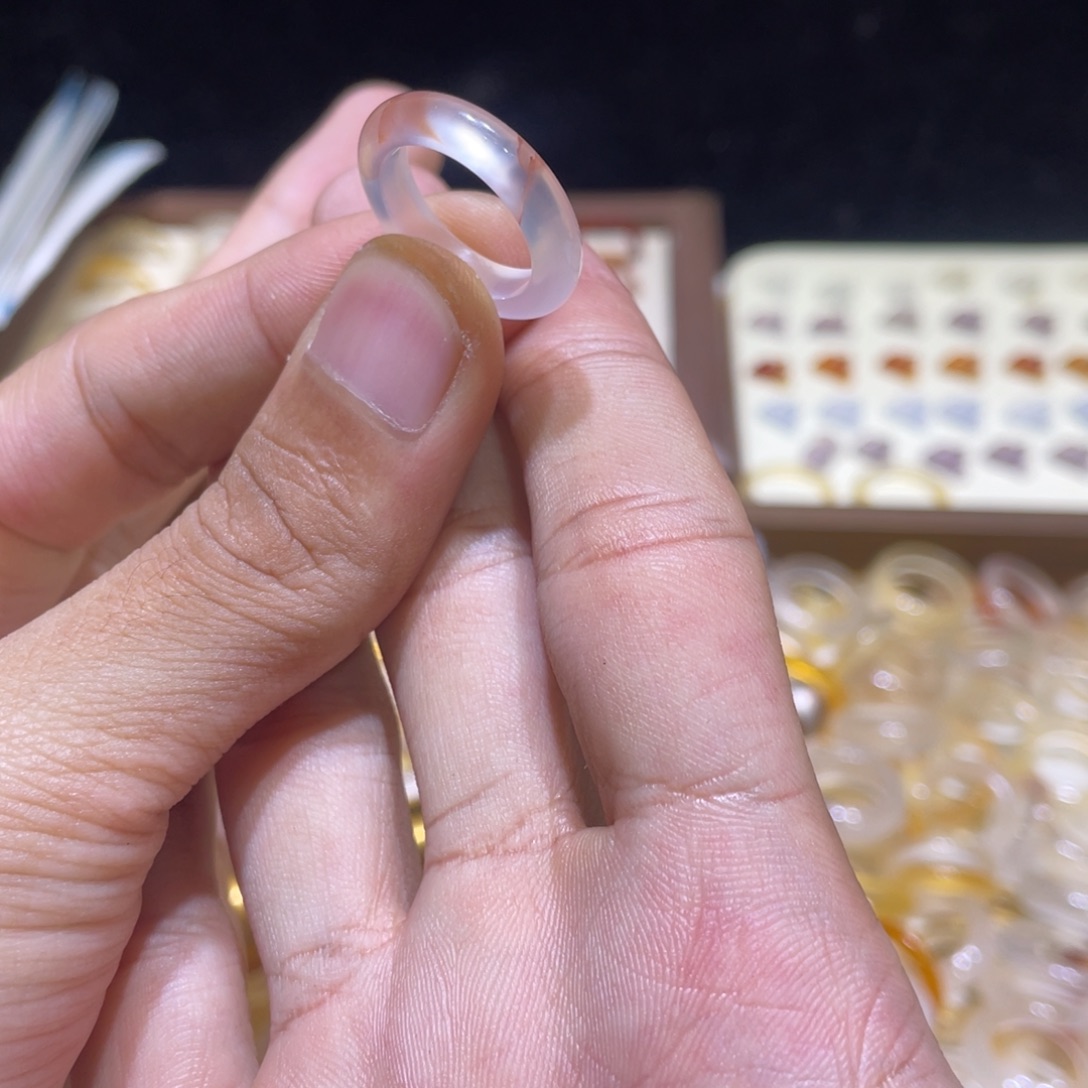 玛瑙/玉髓合金戒指100号港10