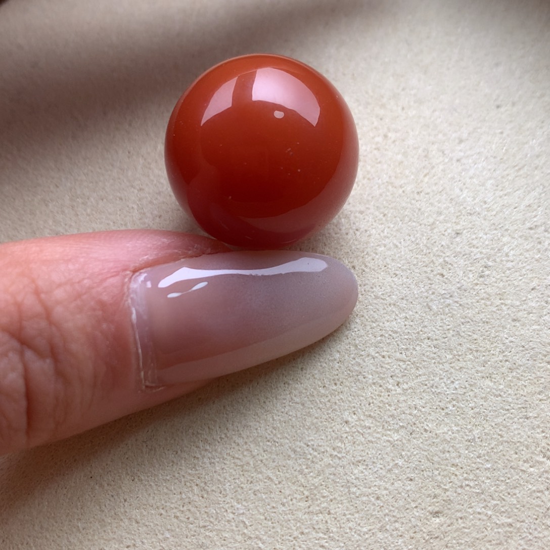 南红玛瑙未镶嵌保山天然原矿南红19mm+单珠