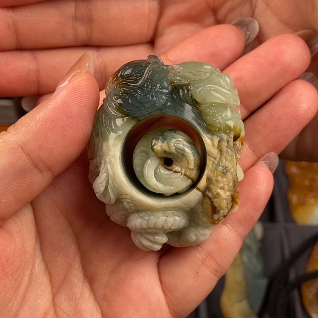 蛇纹石玉手把未镶嵌求**异