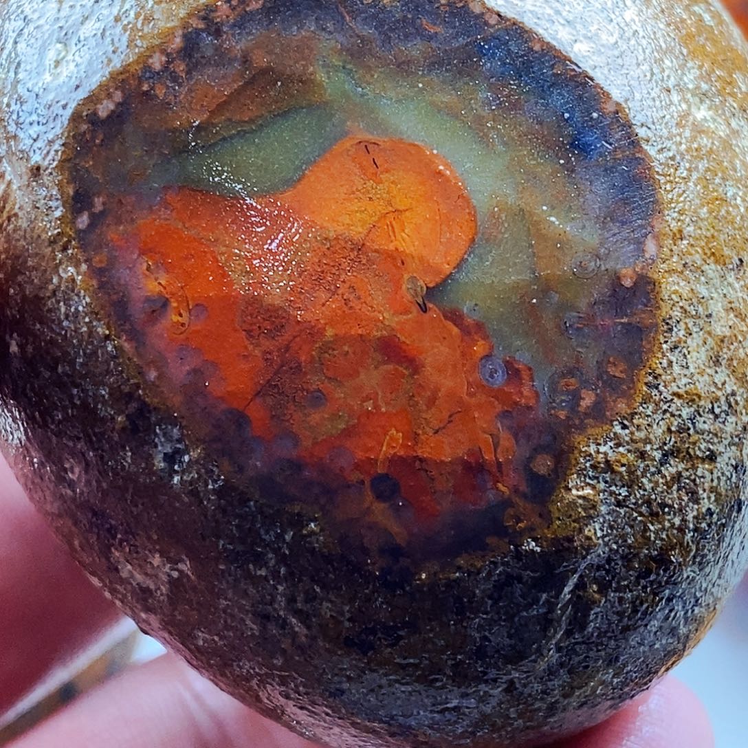 农***拳定制玛瑙未镶嵌战国红