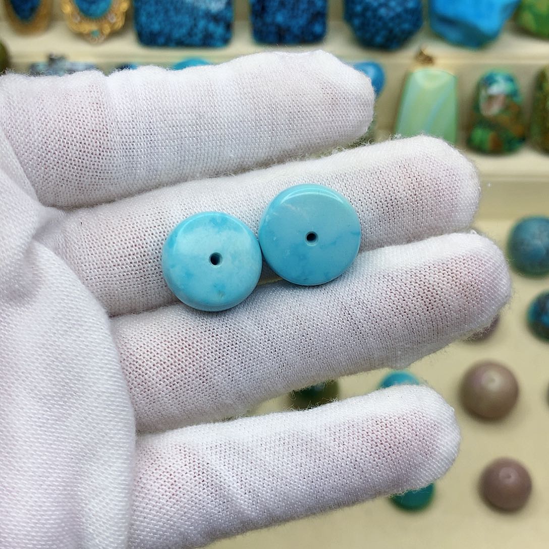 绿松石未镶嵌三彩随行