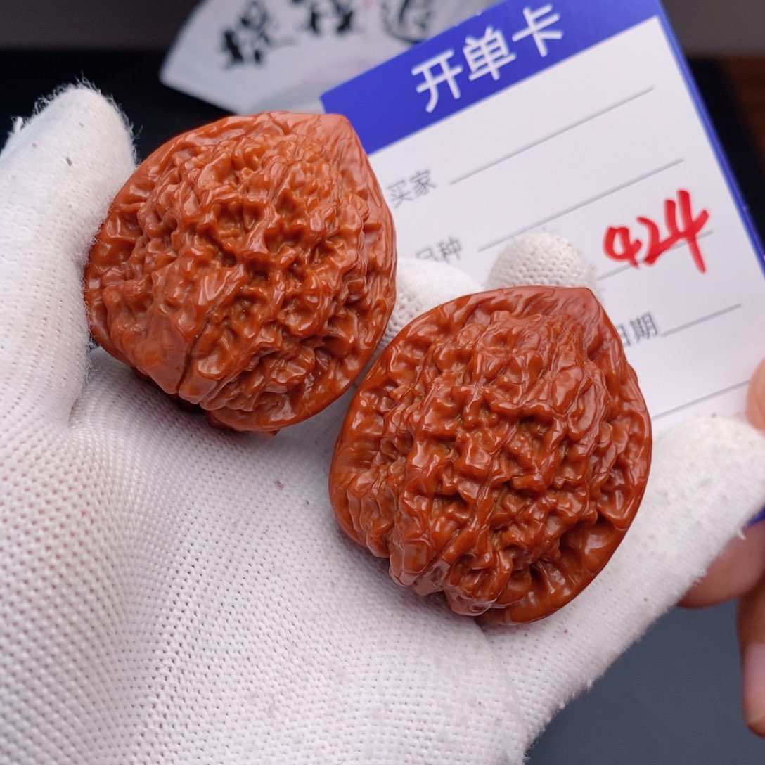 文玩核桃把件38官帽424