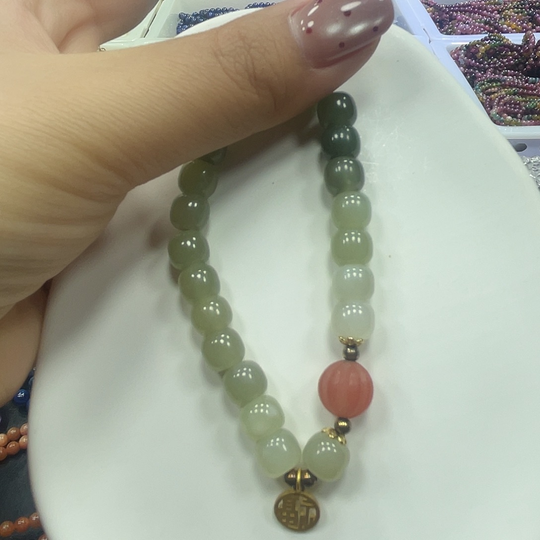 和田玉未镶嵌手串和田手串