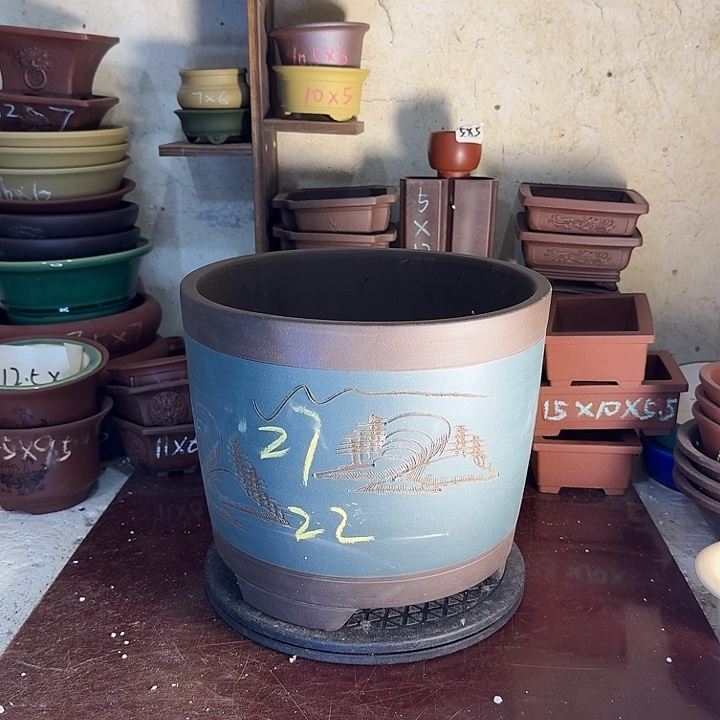 宜兴紫砂花盆手工制作