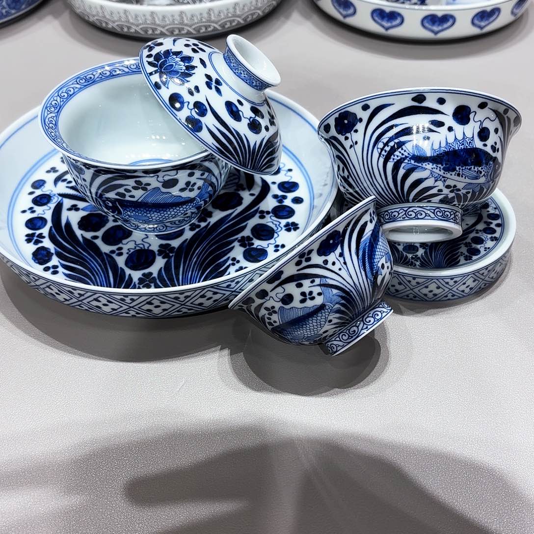 盖碗换****…景德镇高温茶具