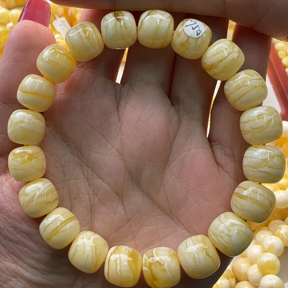 琥珀未镶嵌手链蜜蜡手串