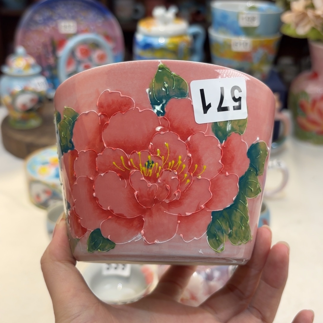 景德镇手绘高温釉下彩陶瓷茶具