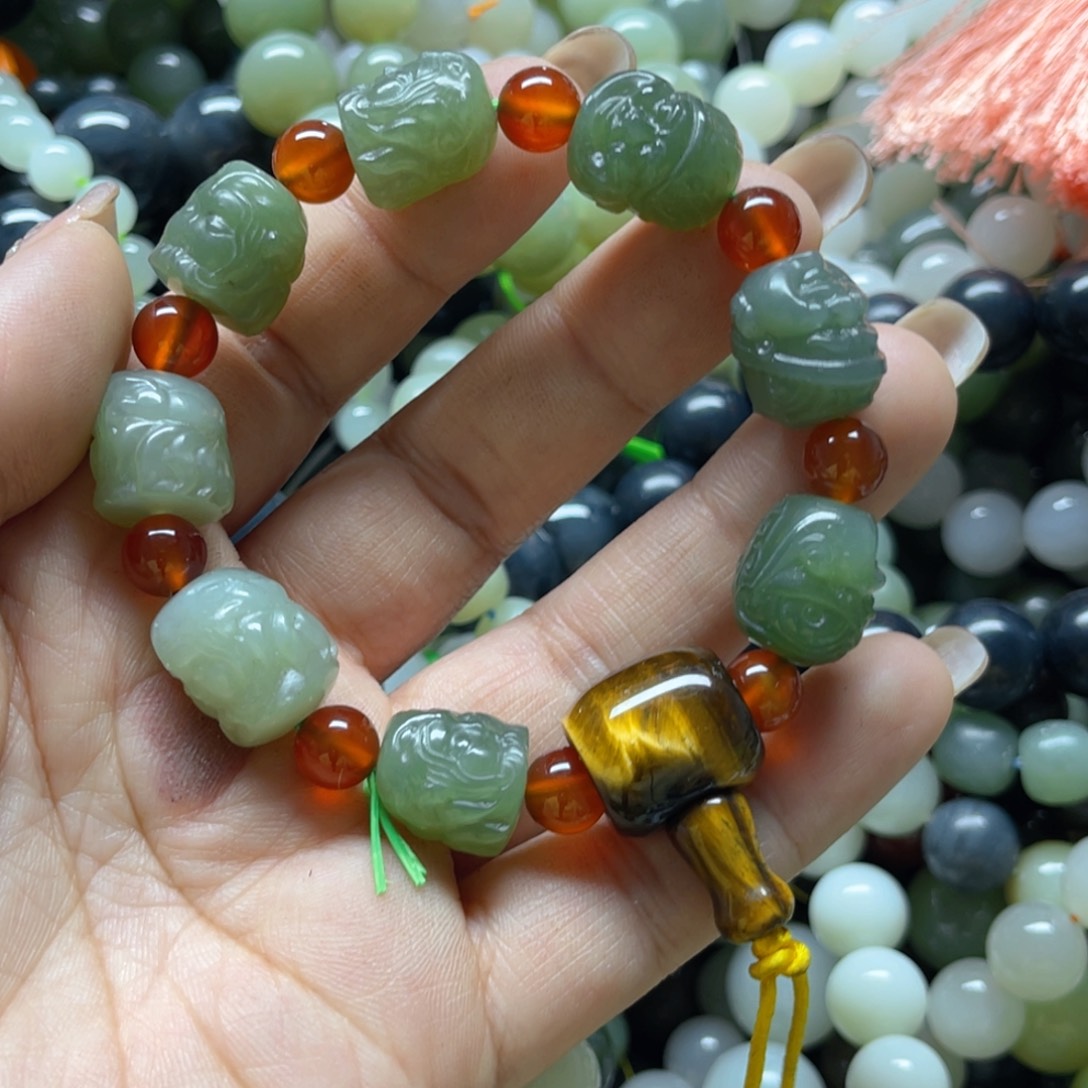 和田玉手链未镶嵌