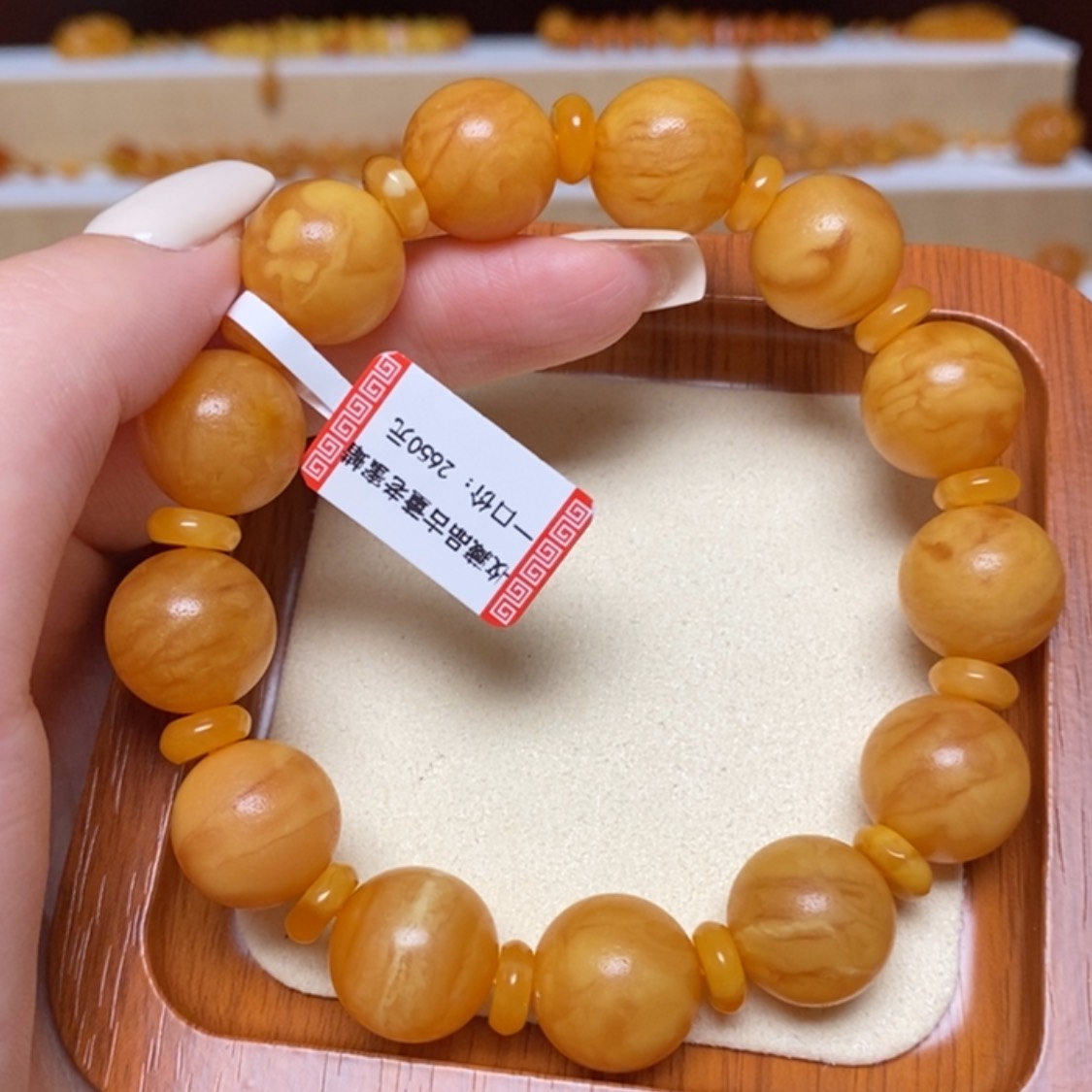 【闪购商品】未镶嵌蜜蜡手链手串