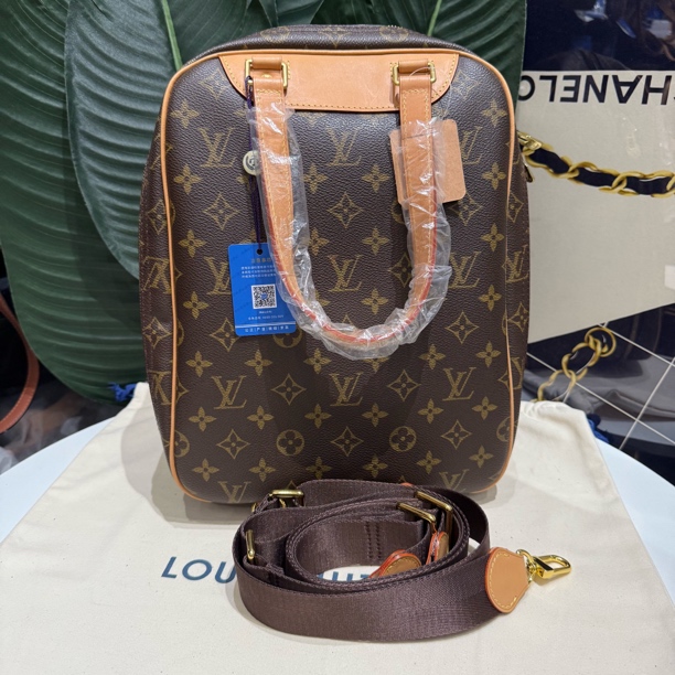 95新 LouisVuitton/路易威登 更换植糅 小号竖版珍妮手提包双肩包