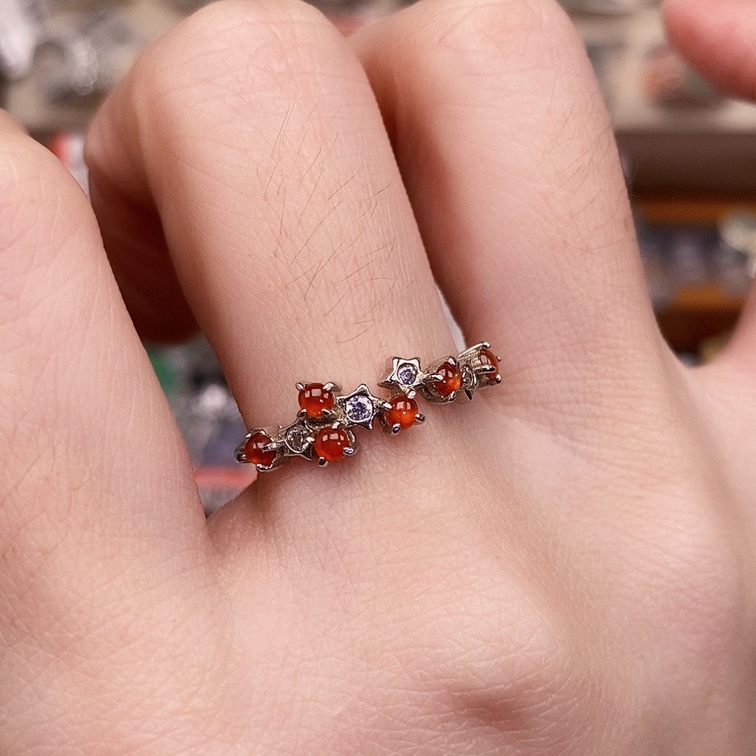 翡翠银S925镶嵌戒指