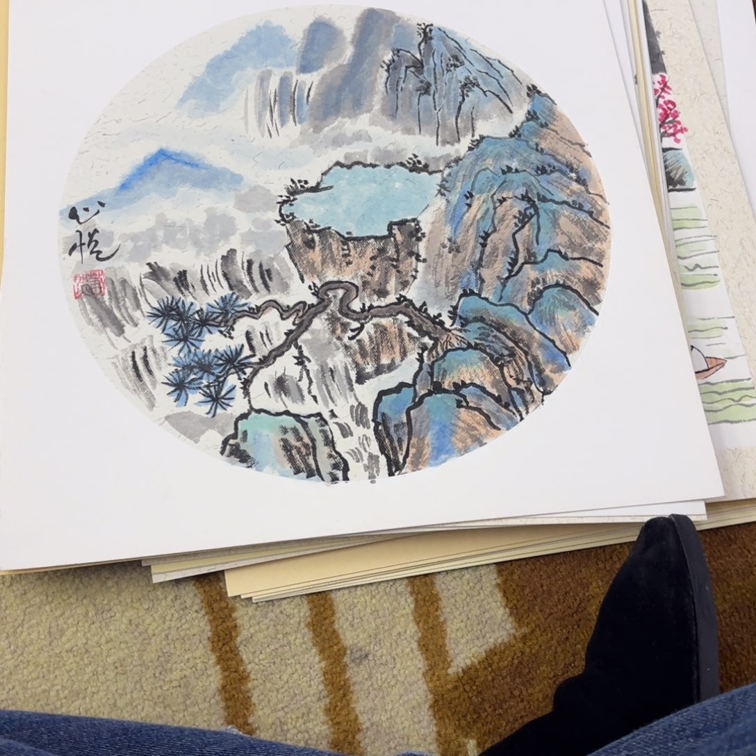 国画38-38卡纸作品艺