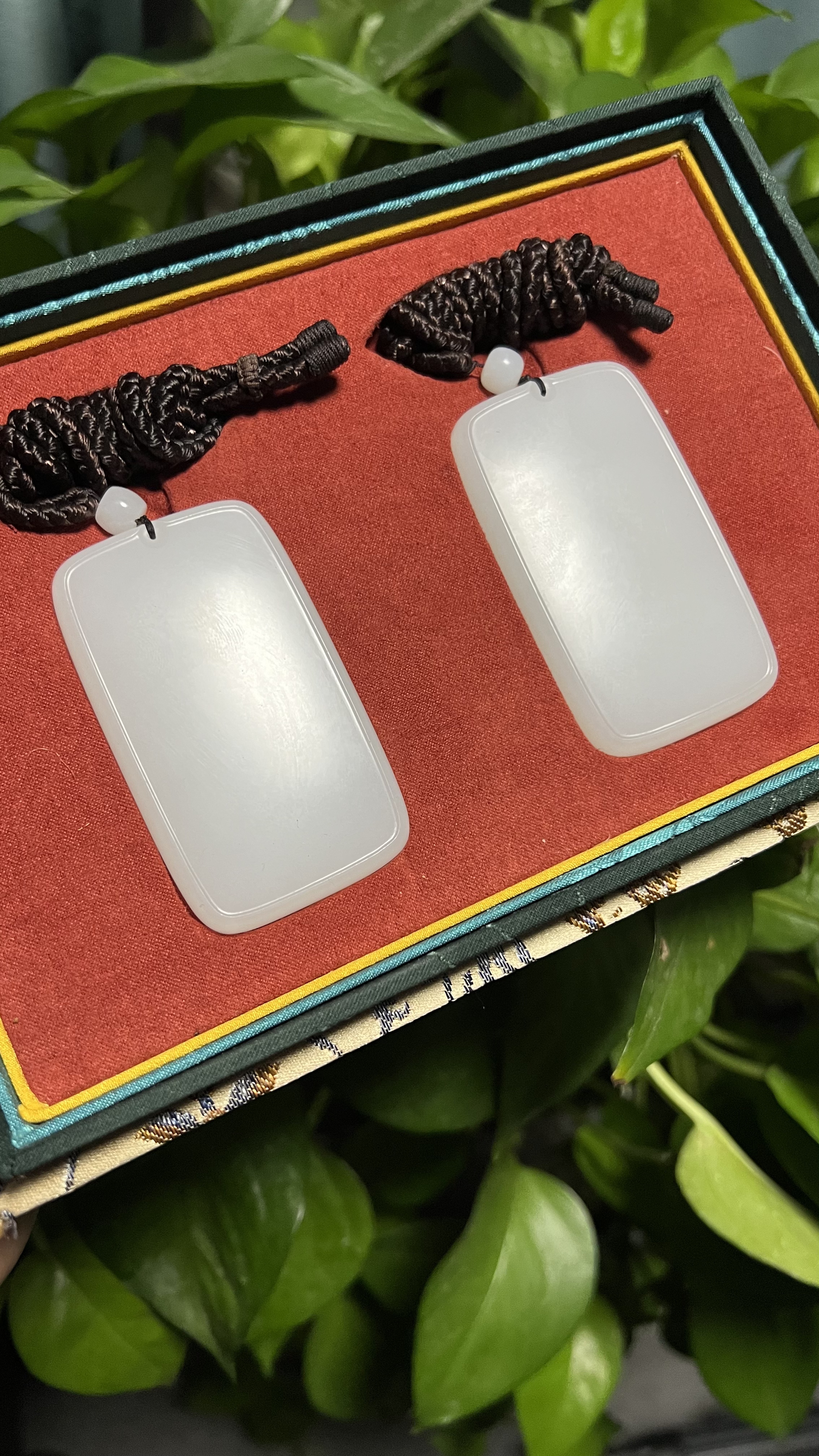 和田玉白玉平安无事牌