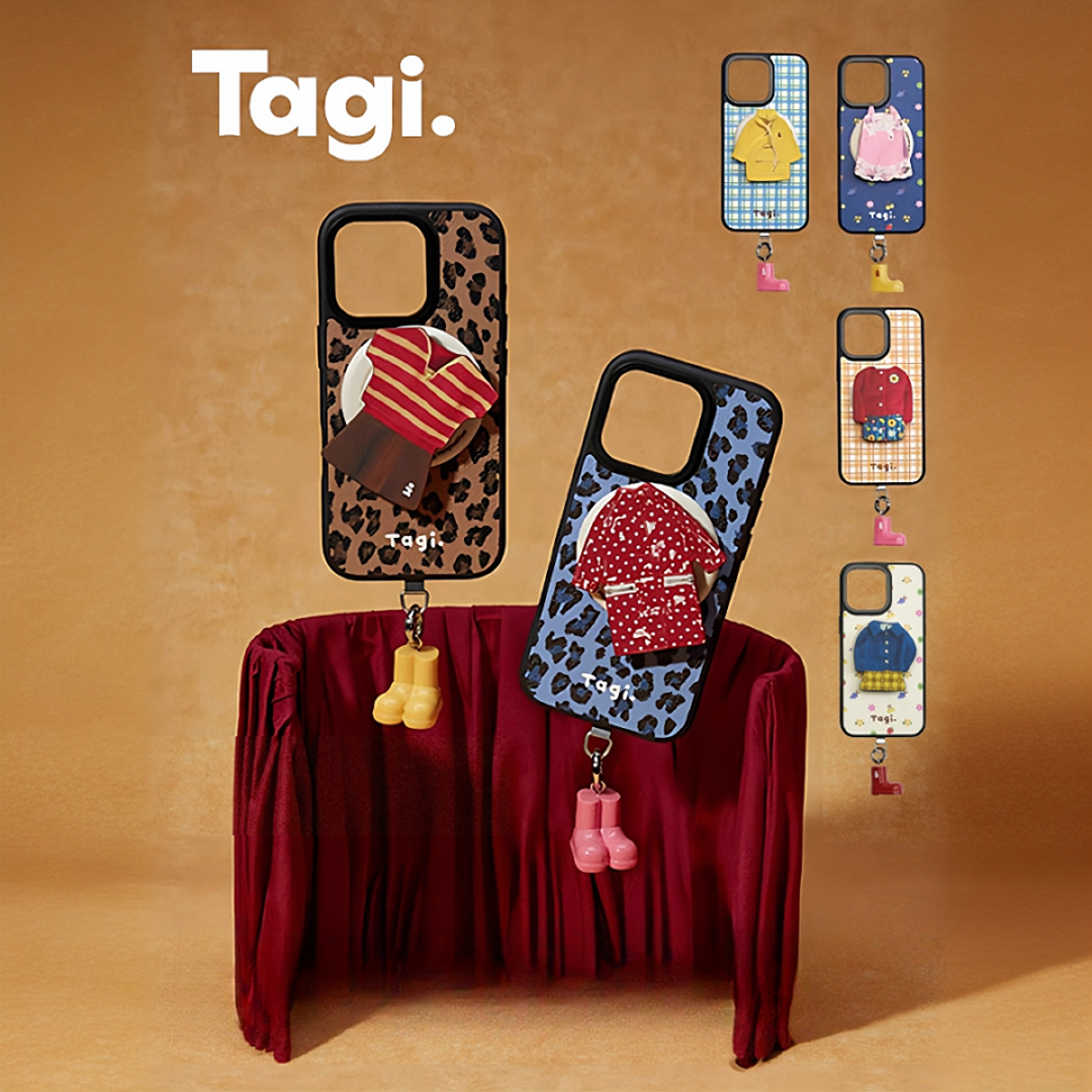 Tagi.《换装游戏》保护壳磁吸可爱磁吸防摔手机壳手机磁吸气囊伸缩