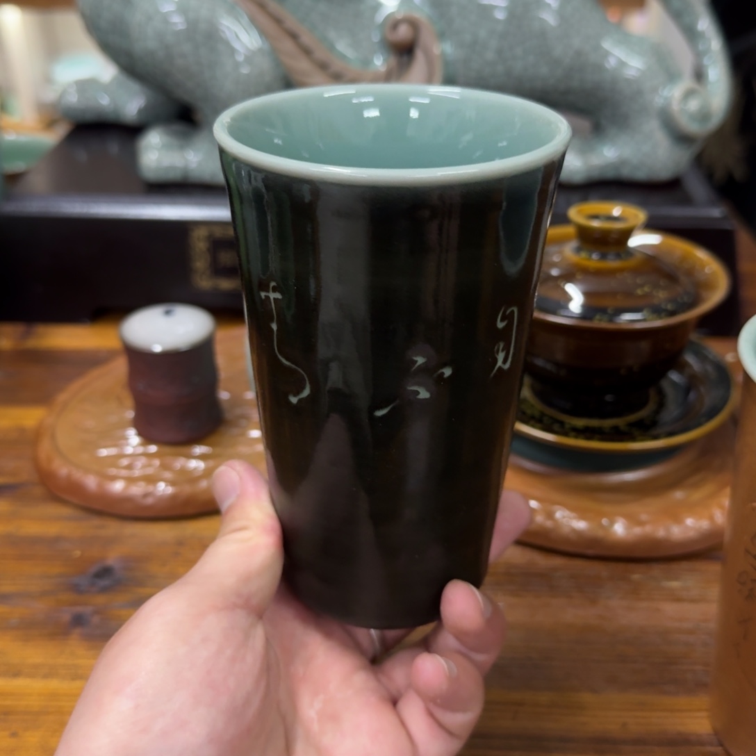 龙泉青瓷茶具微瑕7744