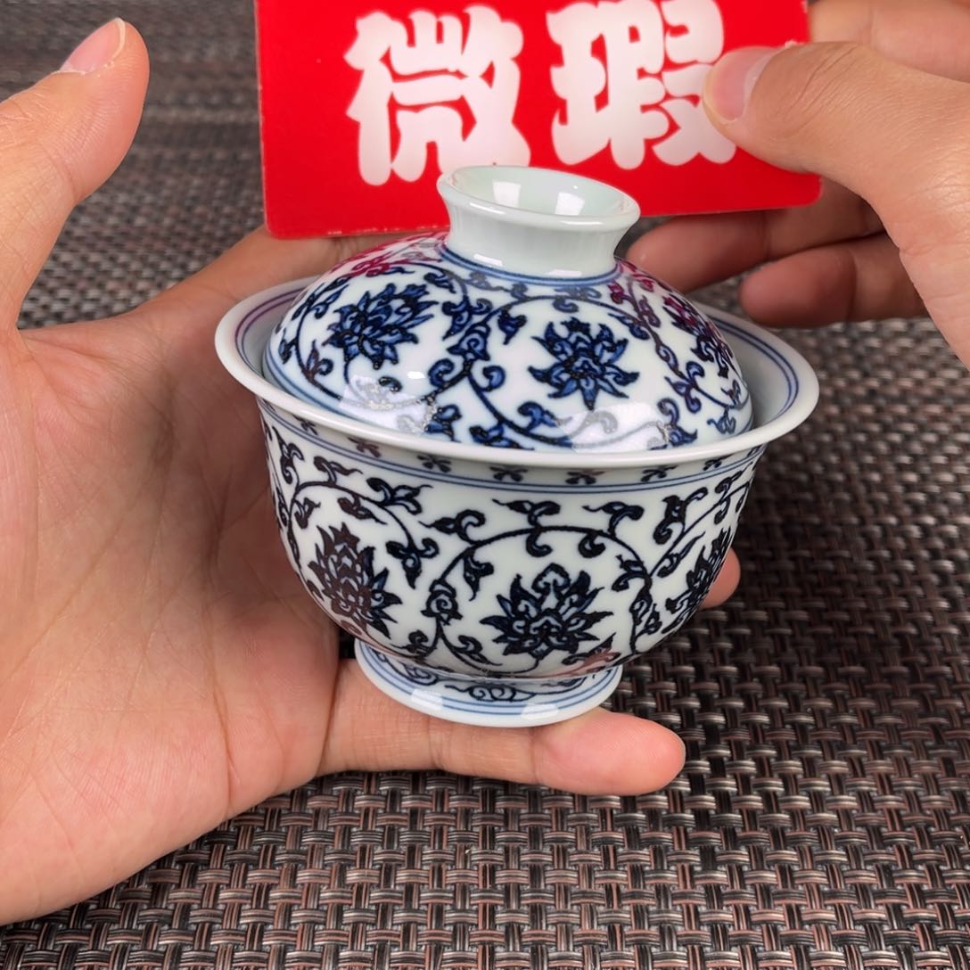 瓷片景德镇陶瓷杯子里