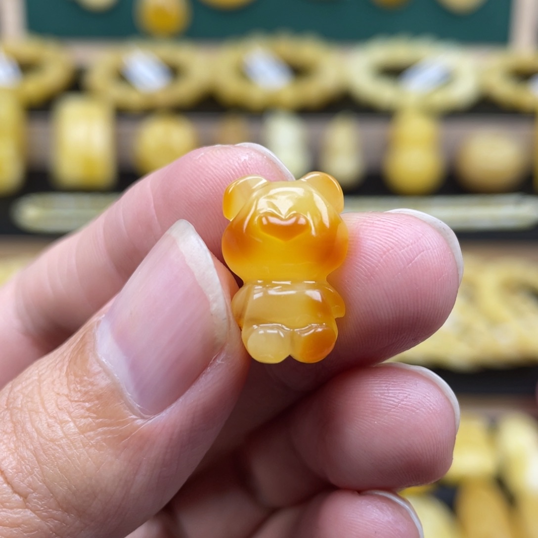 琥珀裸石未镶嵌琥珀蜜蜡