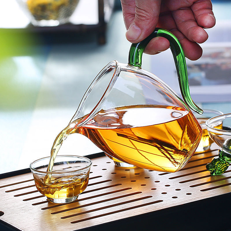 玻璃公道杯加厚功夫茶具高硼硅玻璃公道杯透明茶海分茶器家用公杯