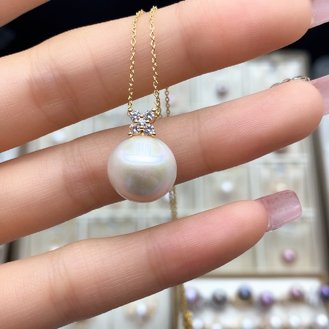 淡水珍珠颈饰合金