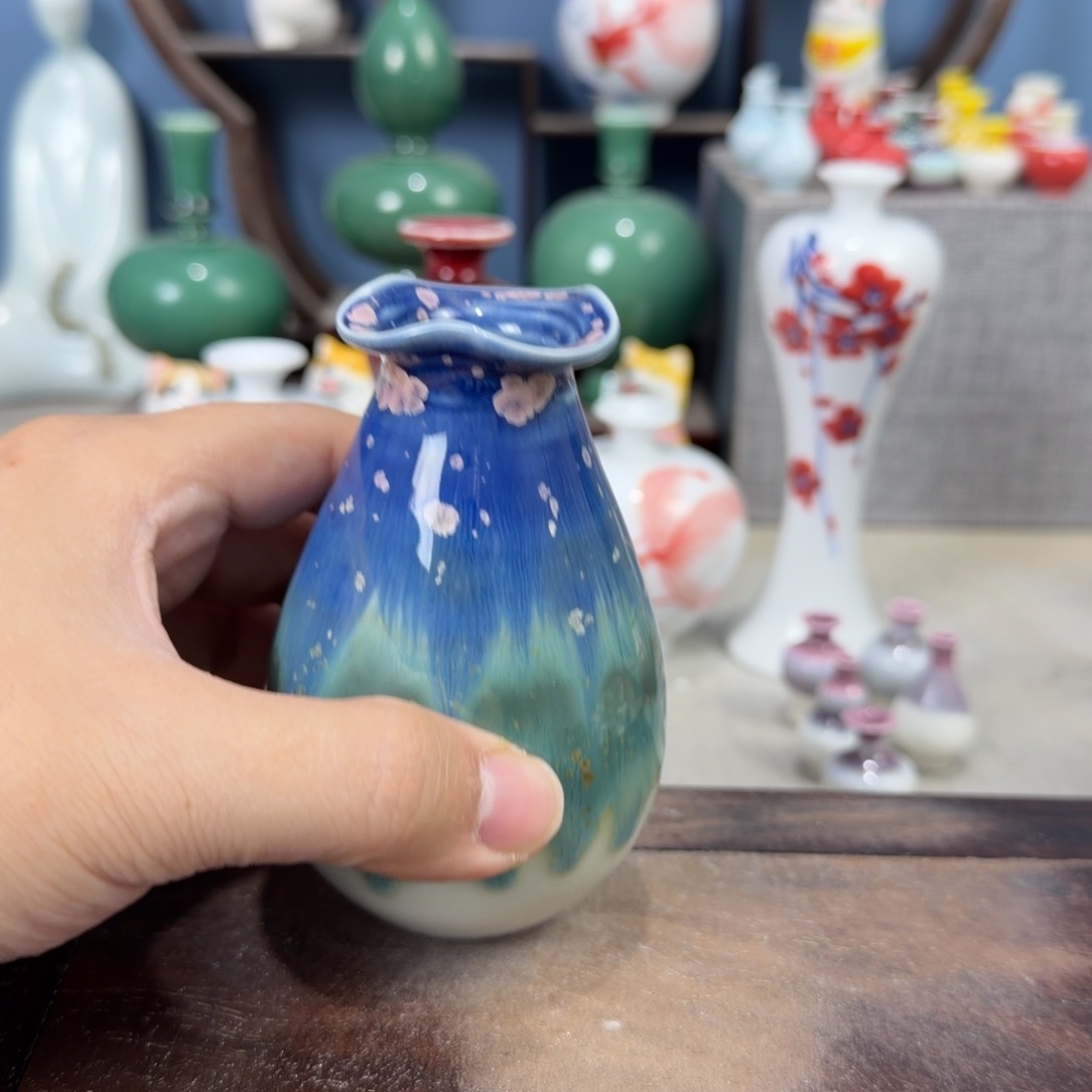 陶瓷手工小花器摆件