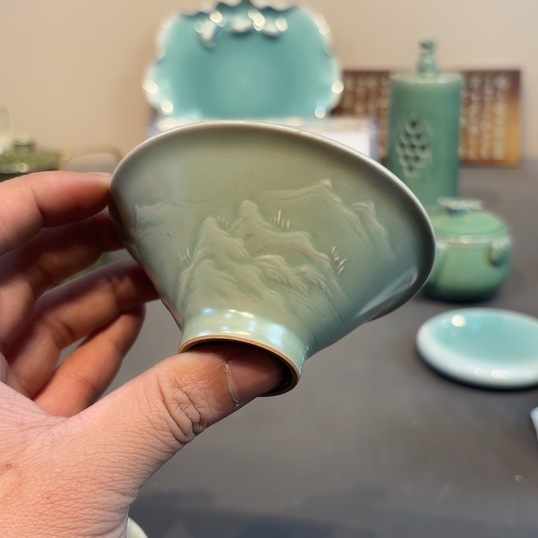 瓷片龙泉青瓷福利青瓷