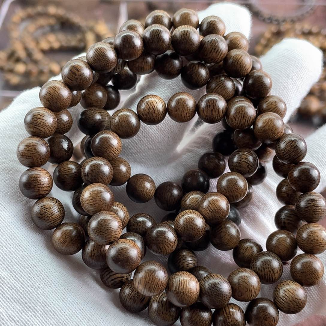 沉香手串简**单越南芽庄白棋