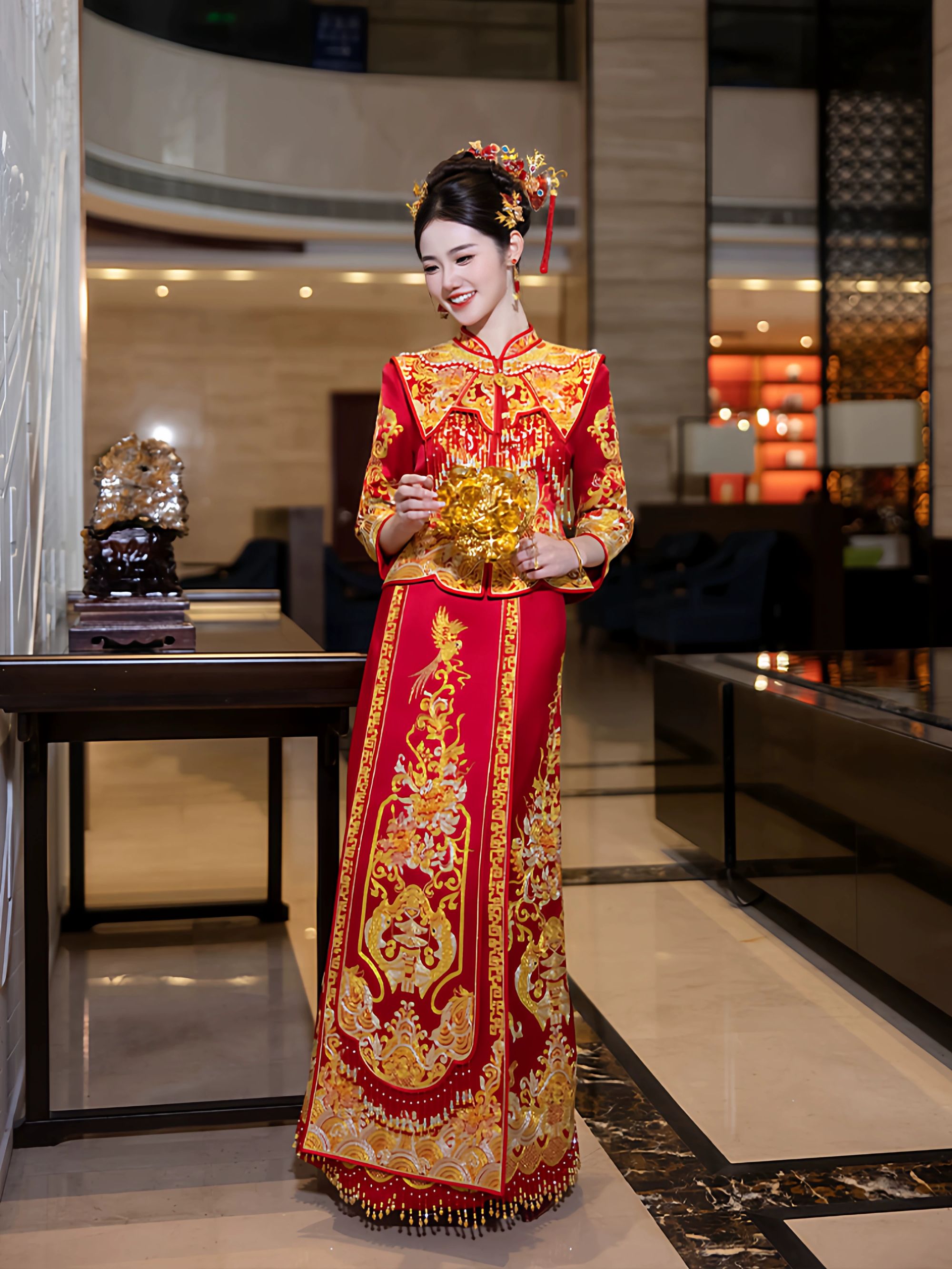 新款龙凤褂新娘结婚中式婚服