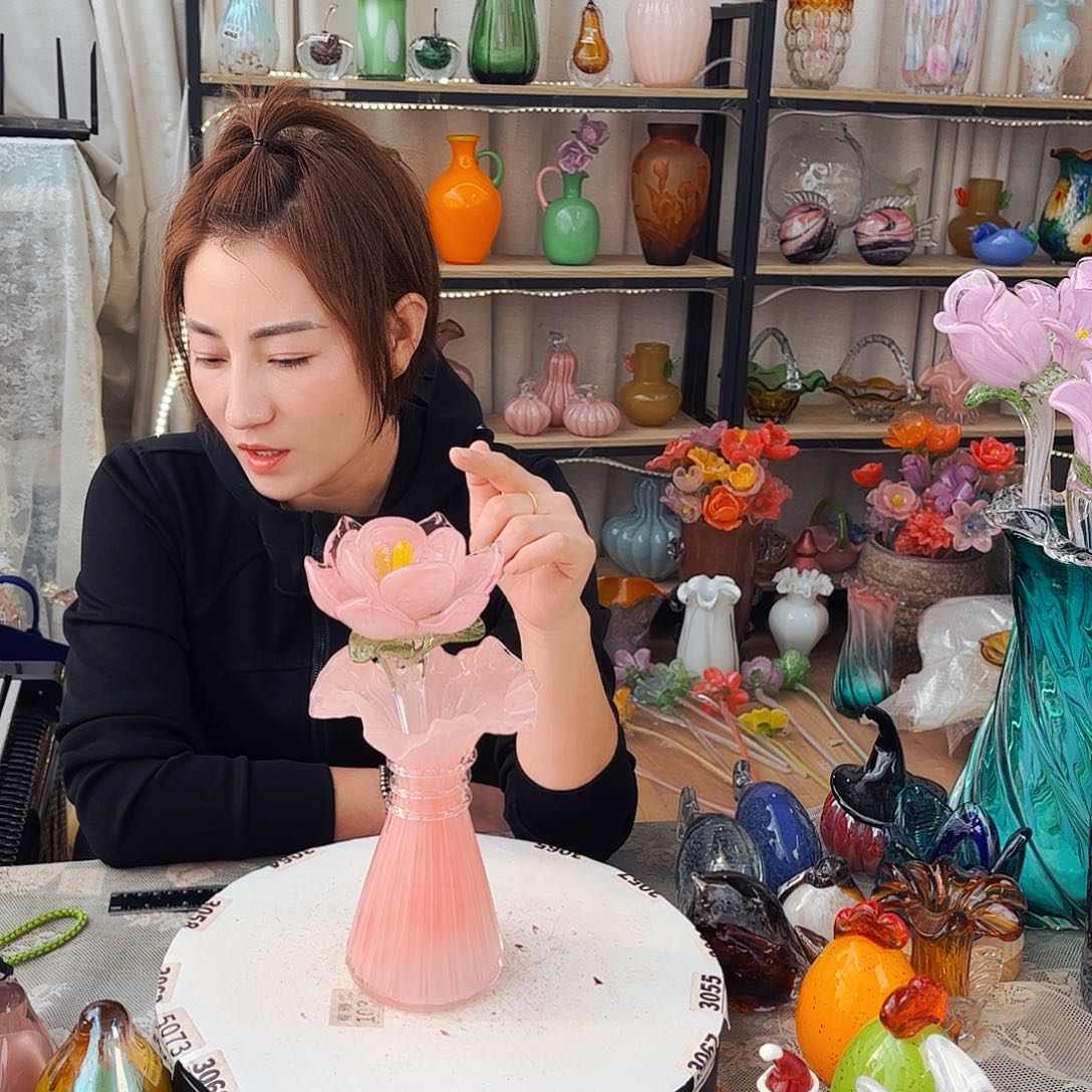 1花1瓶不完美福利家悦琉璃工艺品