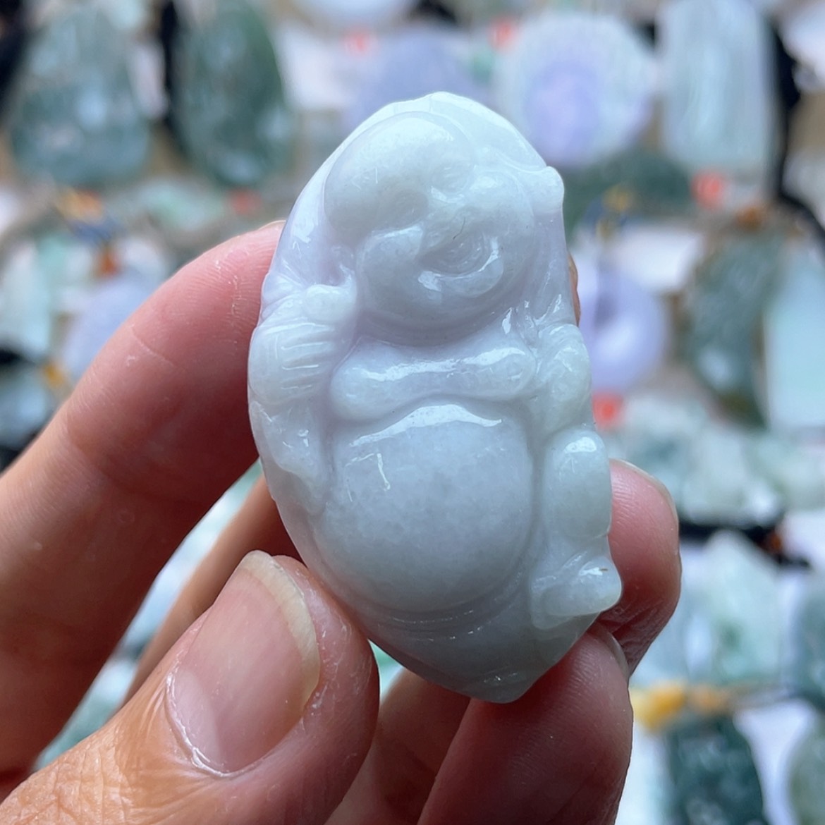 【闪购商品】颈饰未镶嵌翡翠布袋佛