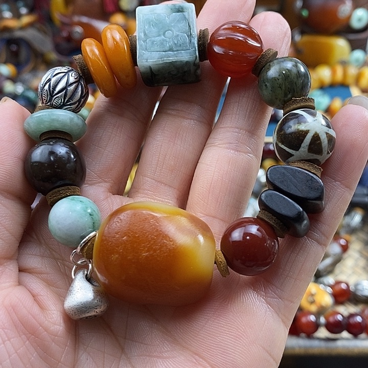 未镶嵌蜜蜡手串手串