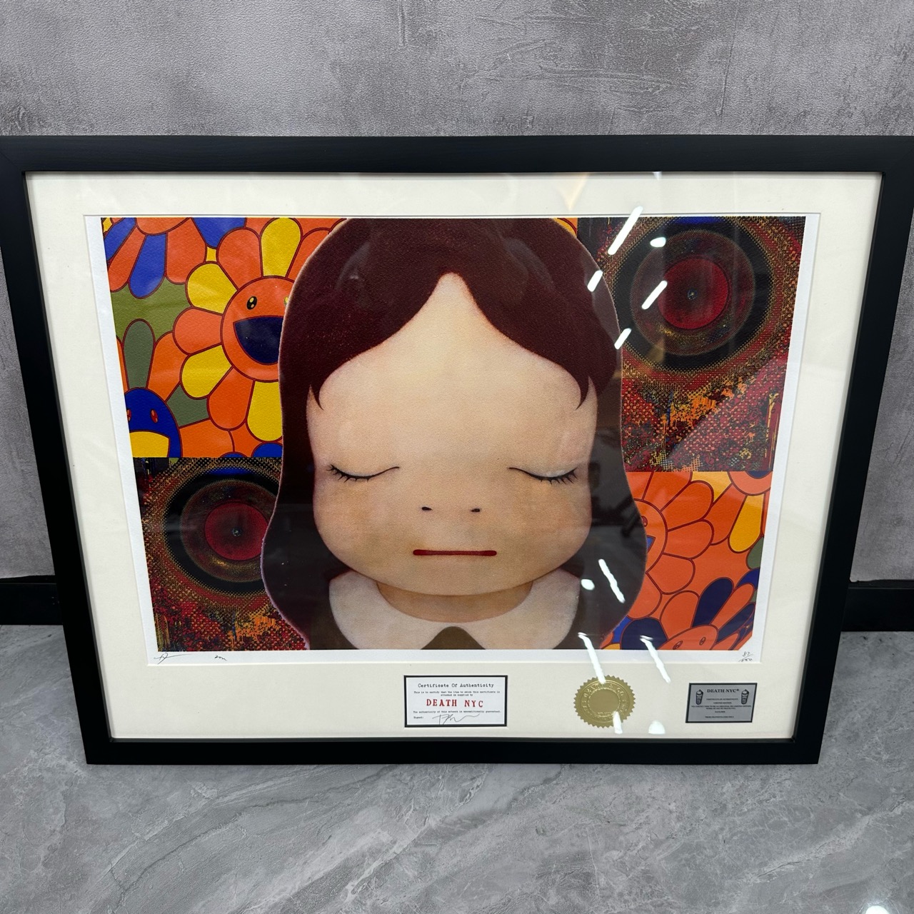 全新未使用 YSL/圣罗兰 Death Nyc 奈良美智 潮流版画 87/100