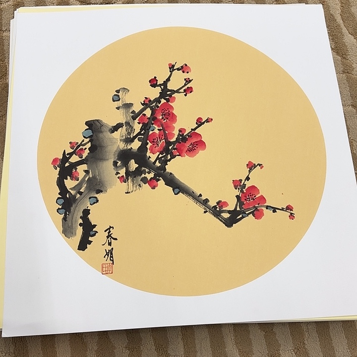 国画花鸟等多种鸟类和鸟类的栖息地