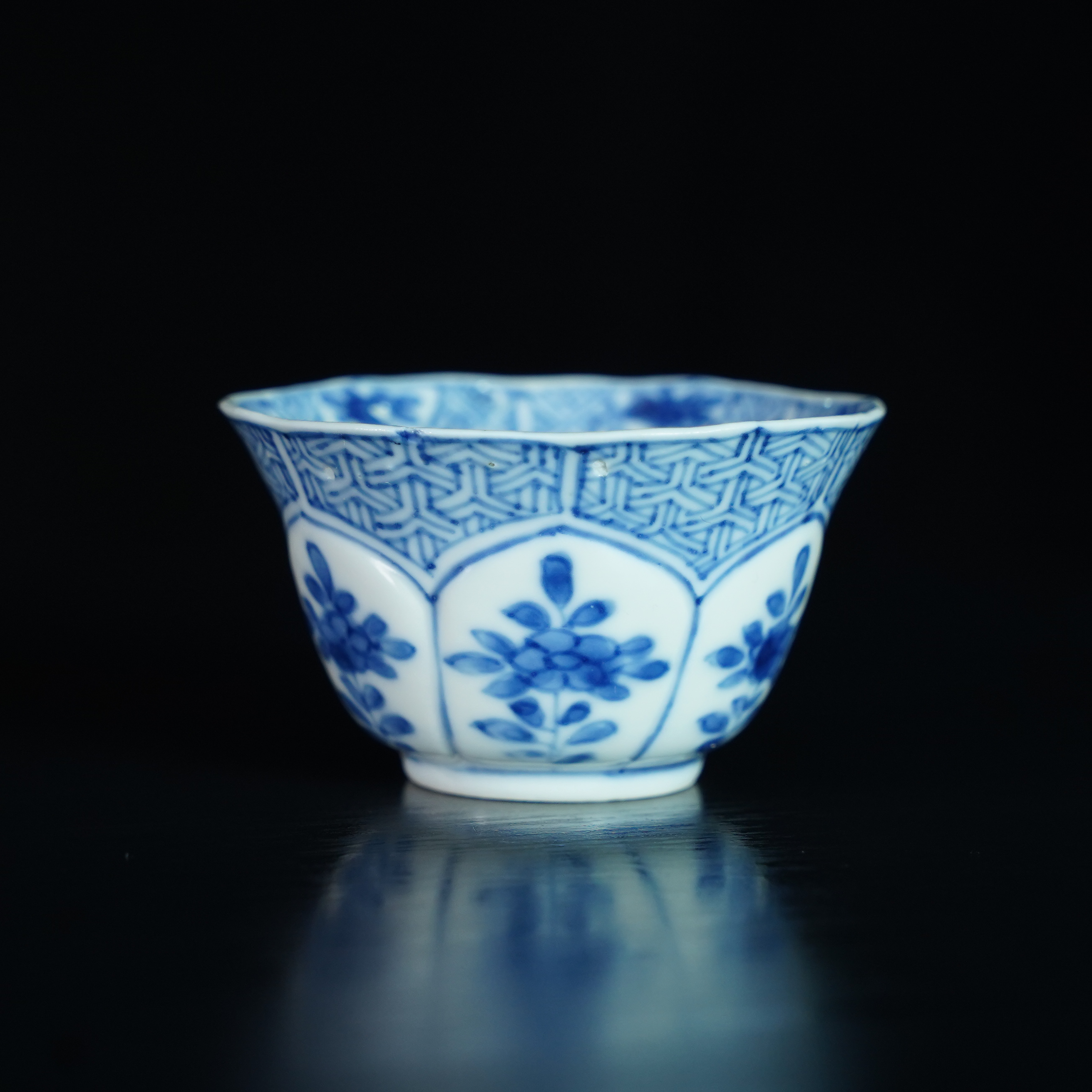 LABC241218040【十竹斋】清康熙锦上添花单杯