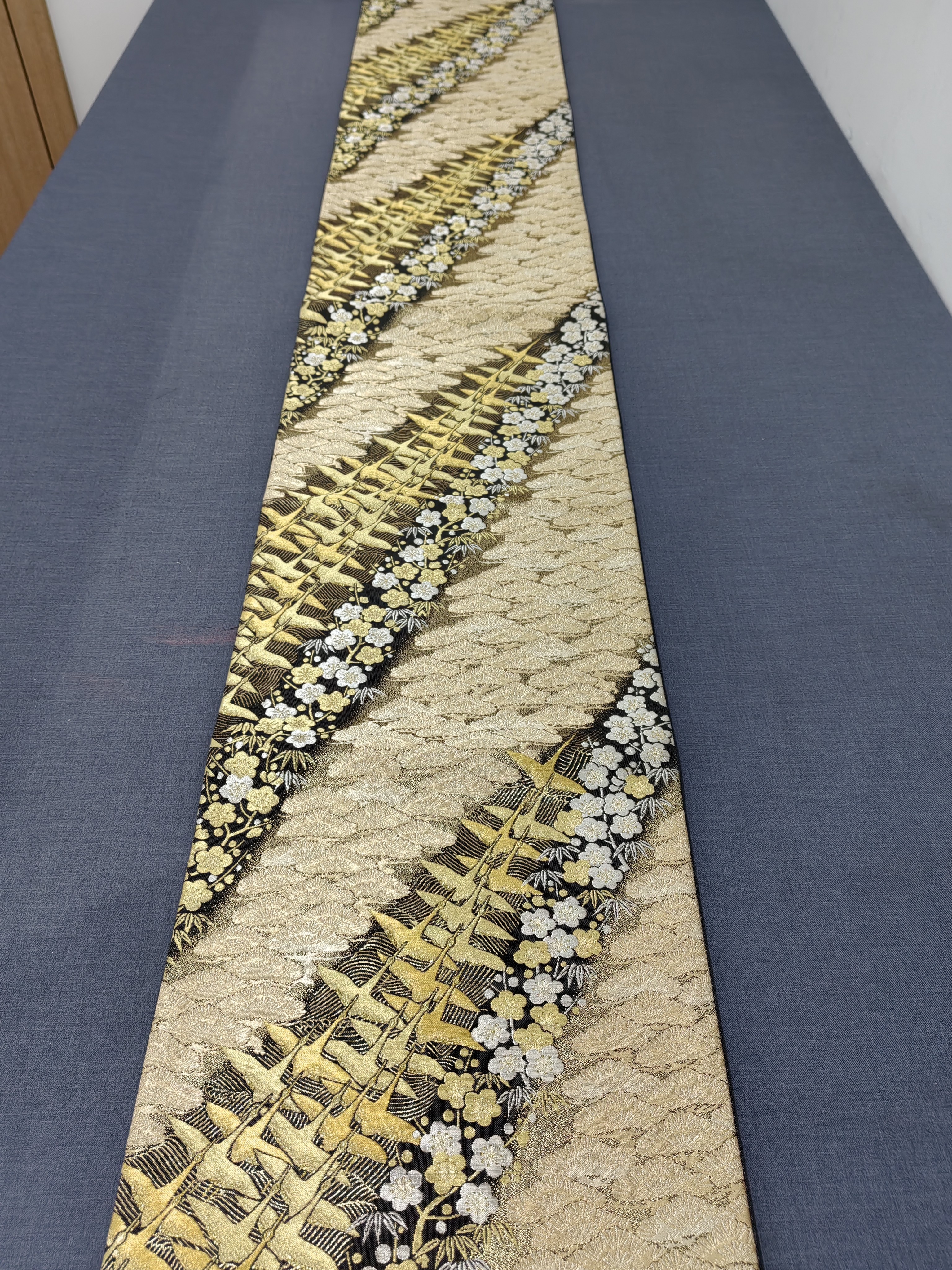 仙鹤纹样西阵织带子