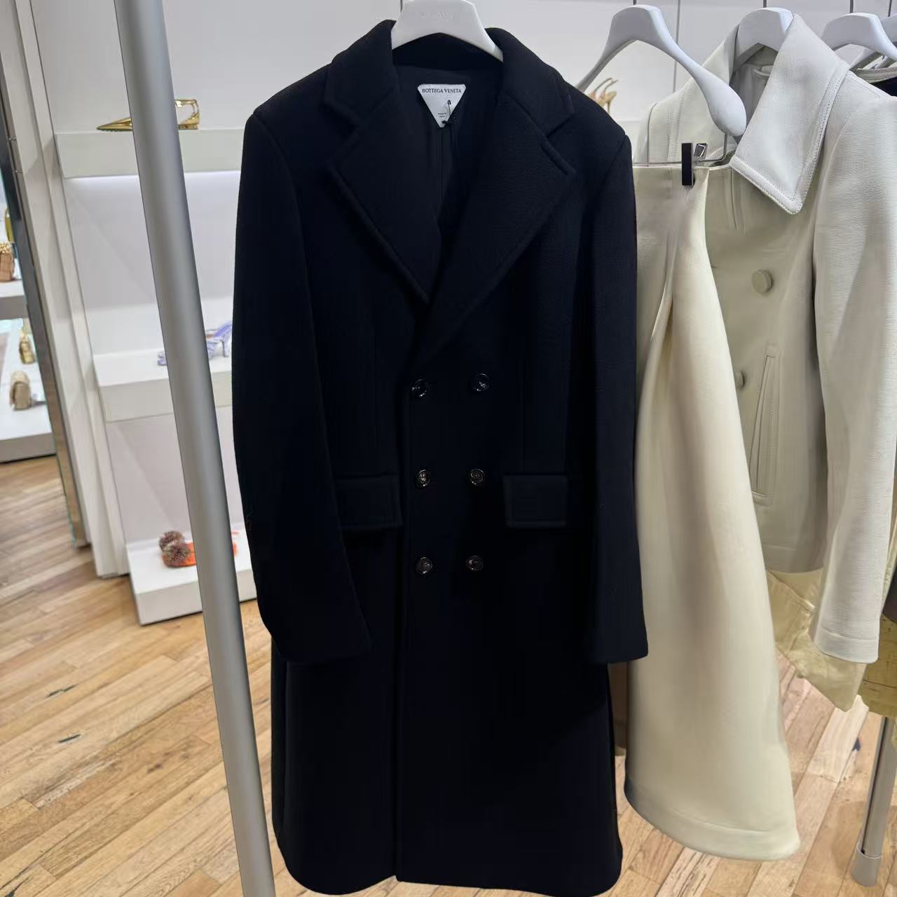 未使用 BOTTEGA VENETA/葆蝶家 BV 毛呢大衣外套