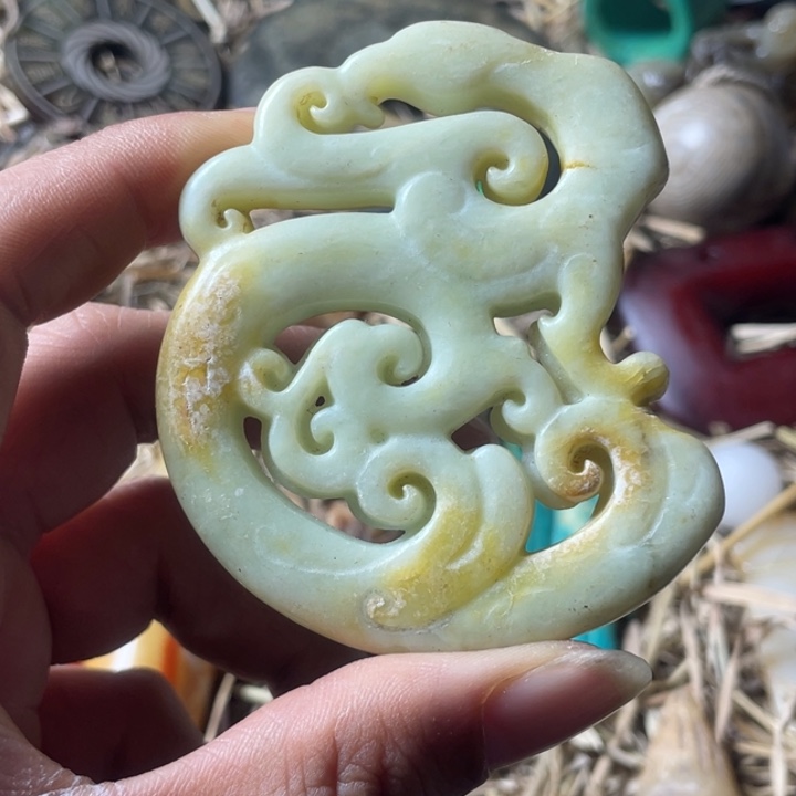 和田玉未镶嵌吊坠(不含链)