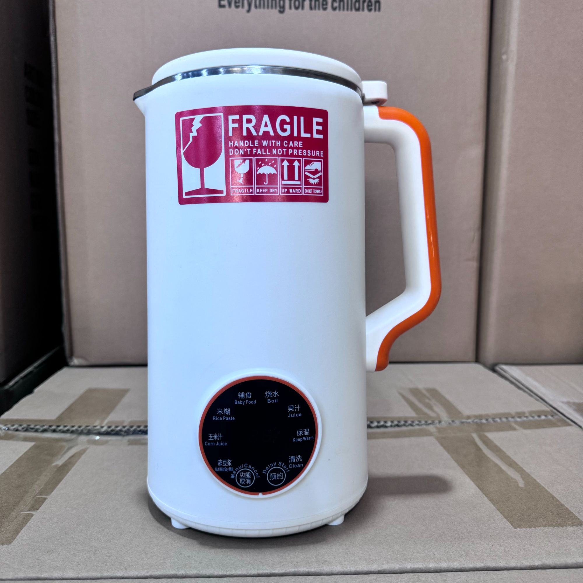 白色家用多功能豆浆机破壁机自动料理机F3