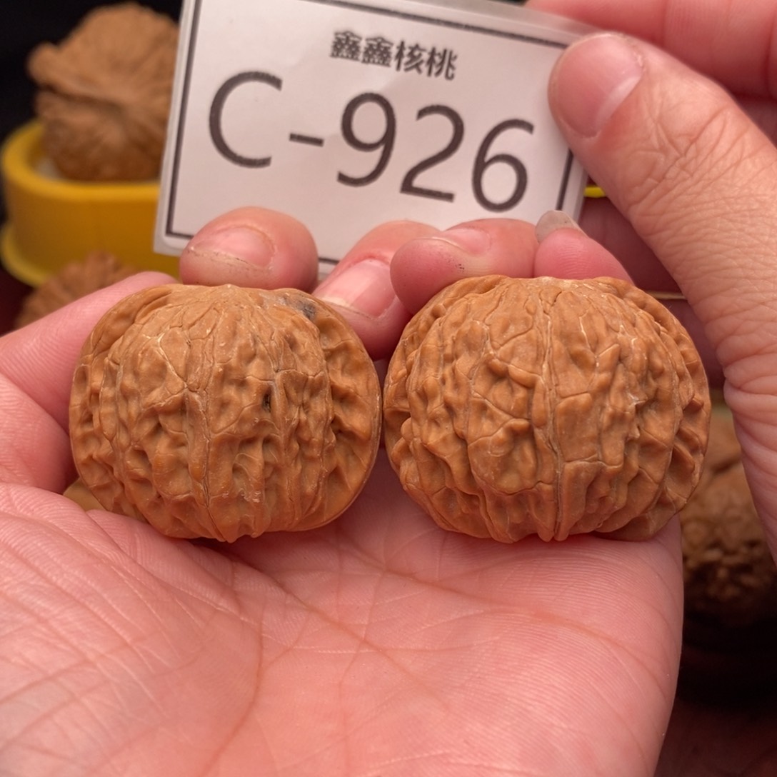 文玩核桃把件磨盘37